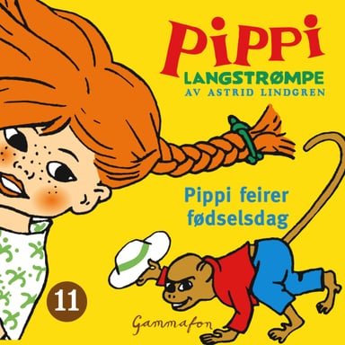 Omslag av "Pippi feirer fødselsdag"