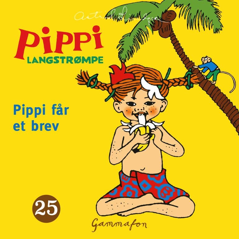 Omslag Pippi får et brev av Astrid Lindgren (Lydbok)