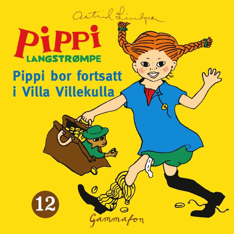 Omslag Pippi bor fortsatt i Villa Villekulla av Astrid Lindgren (Lydbok)