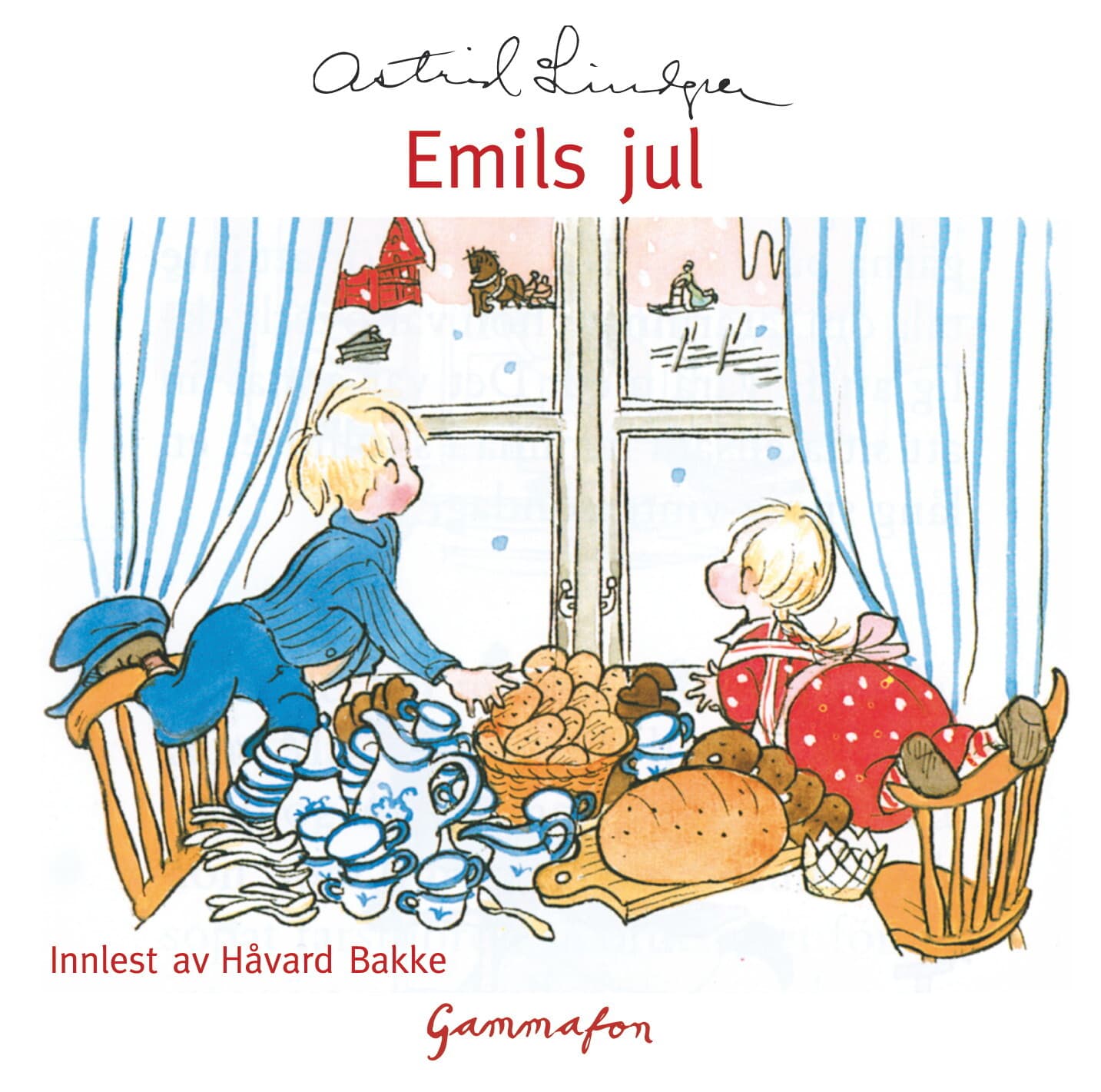 Omslag Emils jul av Astrid Lindgren (Lydbok)