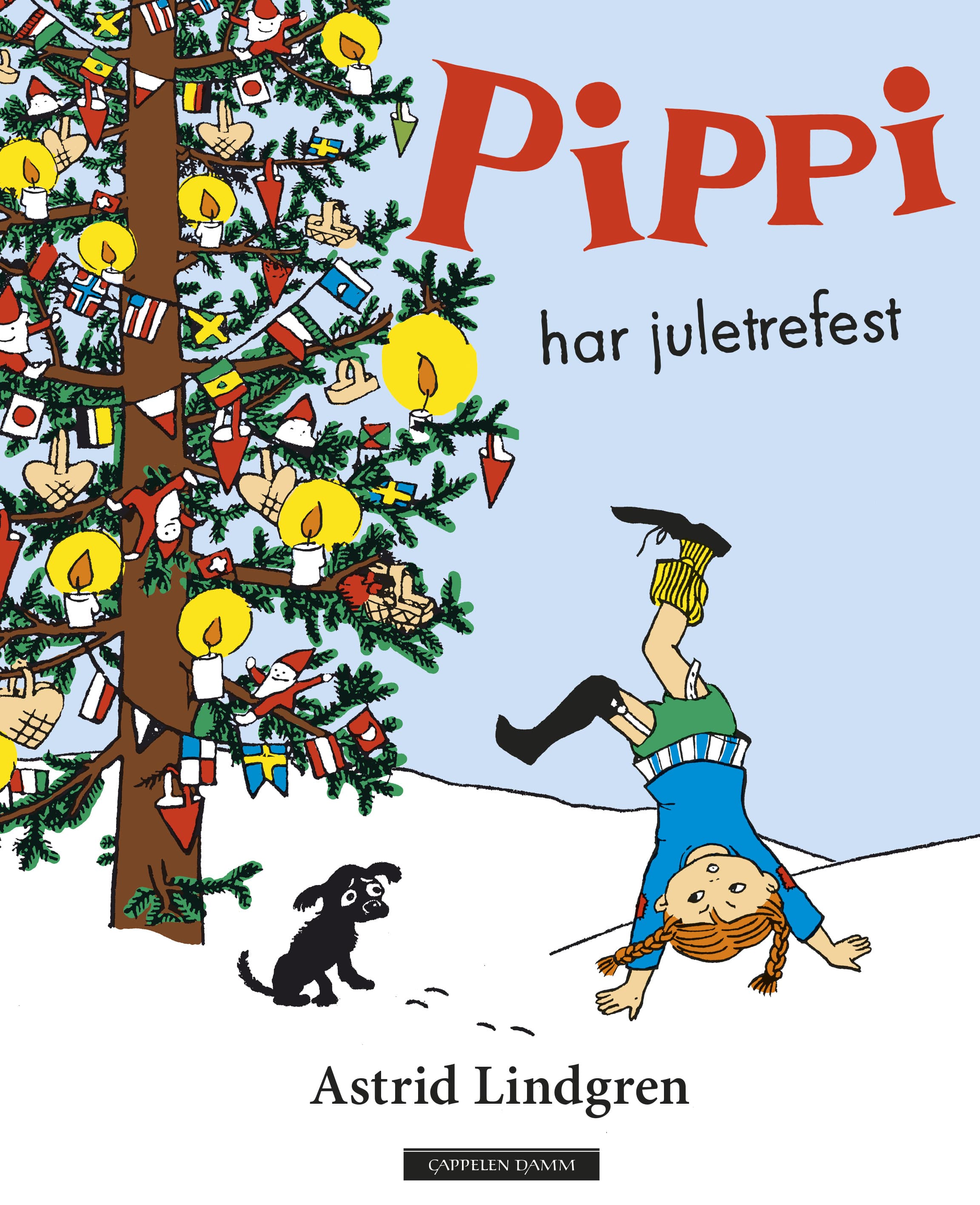 Omslag Pippi har juletrefest av Astrid Lindgren (Innbundet)