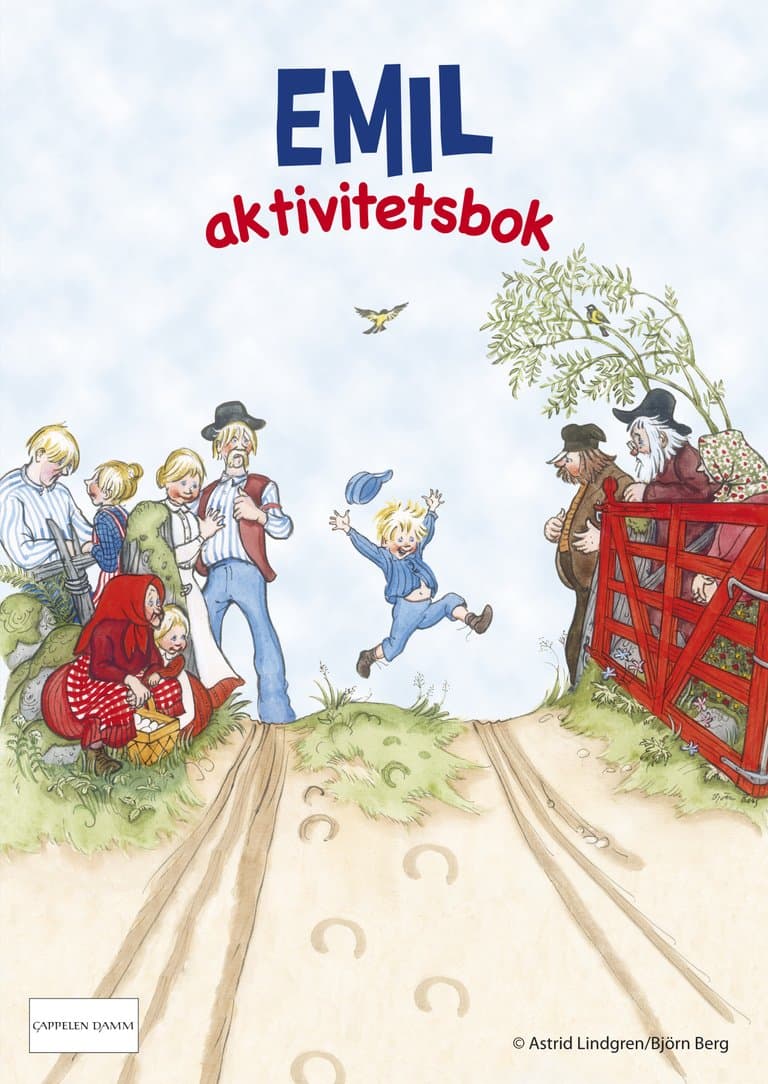 Omslag Emils aktivitetsbok av Astrid Lindgren (Heftet)