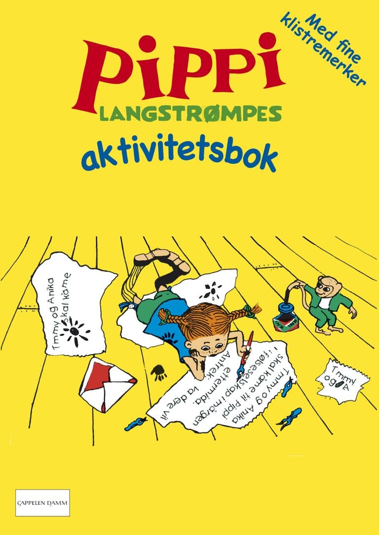 Omslag Pippis aktivitetsbok av Astrid Lindgren (Heftet)