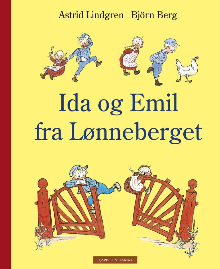 Omslag Ida og Emil fra Lønneberget av Astrid Lindgren (Innbundet)