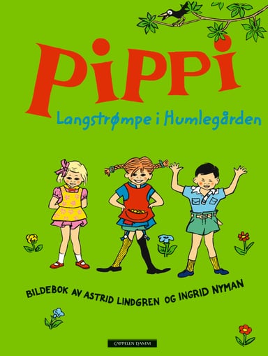 Omslag av "Pippi Langstrømpe i Humlegården"