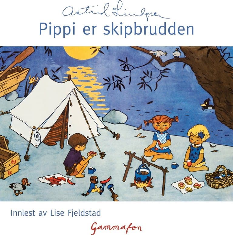 Omslag Pippi er skipbrudden av Astrid Lindgren (Lydbok)