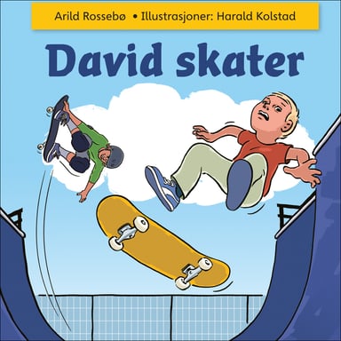Omslag av "David skater"