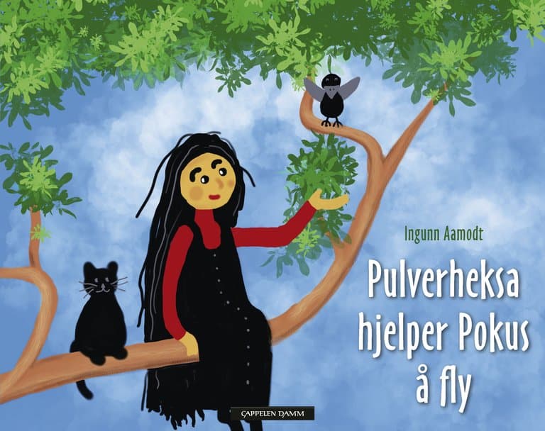 Omslag Pulverheksa hjelper Pokus å fly av Ingunn Aamodt (Ebok)
