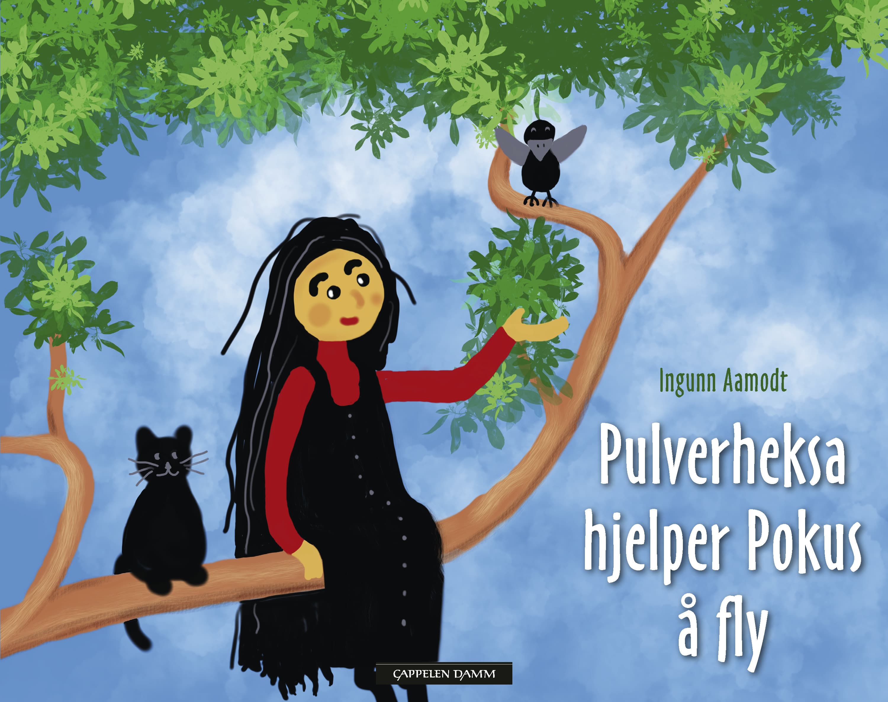 Omslag Pulverheksa hjelper Pokus å fly av Ingunn Aamodt (Ebok)