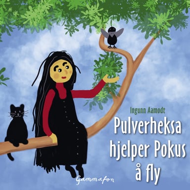 Omslag av "Pulverheksa hjelper Pokus å fly"