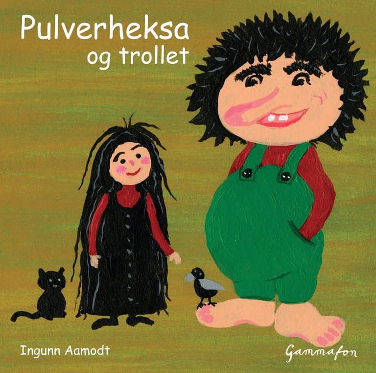 Omslag Pulverheksa og trollet av Ingunn Aamodt (Lydbok)