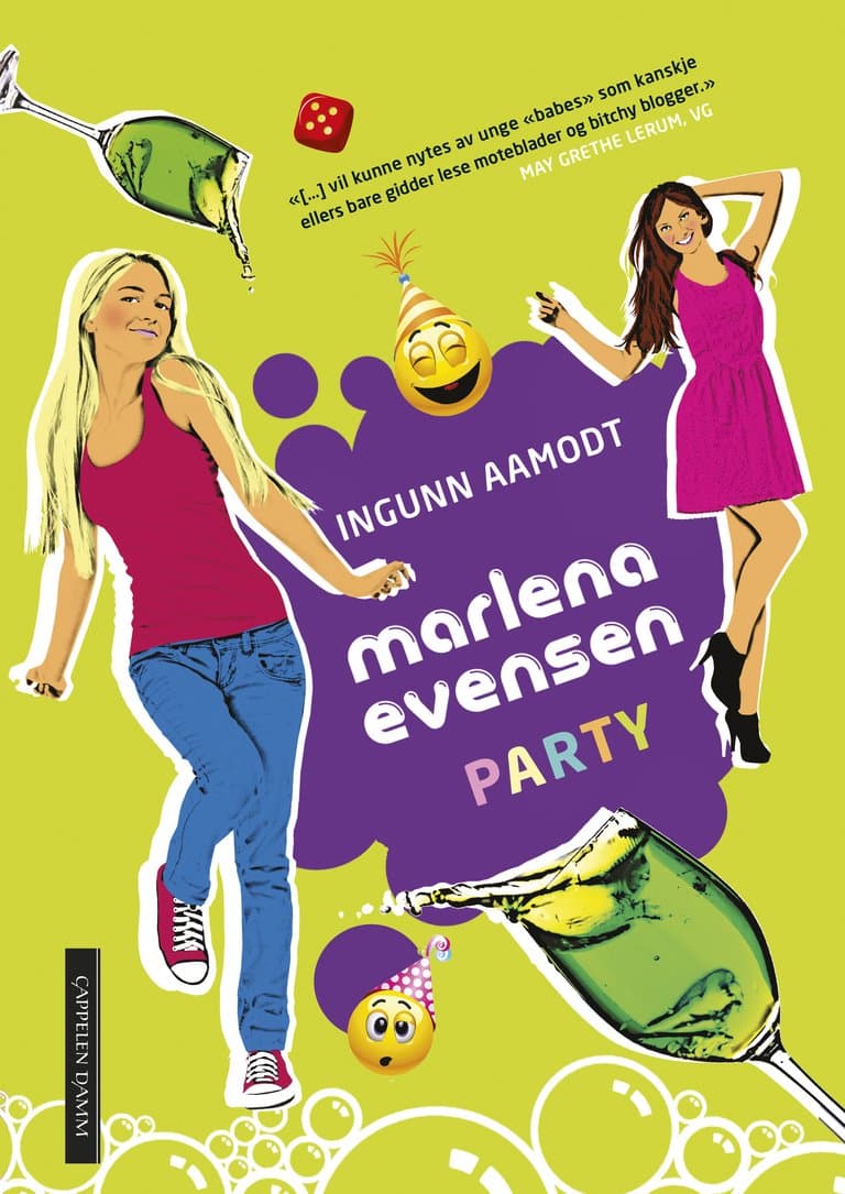 Omslag Marlena Evensen: PARTY! av Ingunn Aamodt (Ebok)