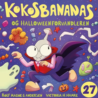 Omslag av "Kokosbananas og Halloweenforvandleren"