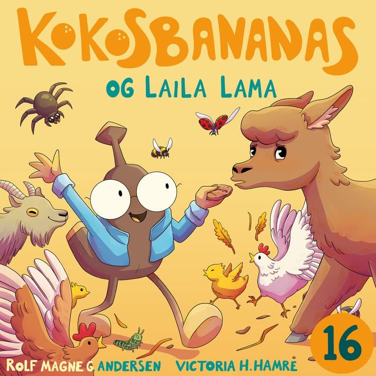 Omslag Kokosbananas og Laila Lama av Rolf Magne G. Andersen (Lydbok)