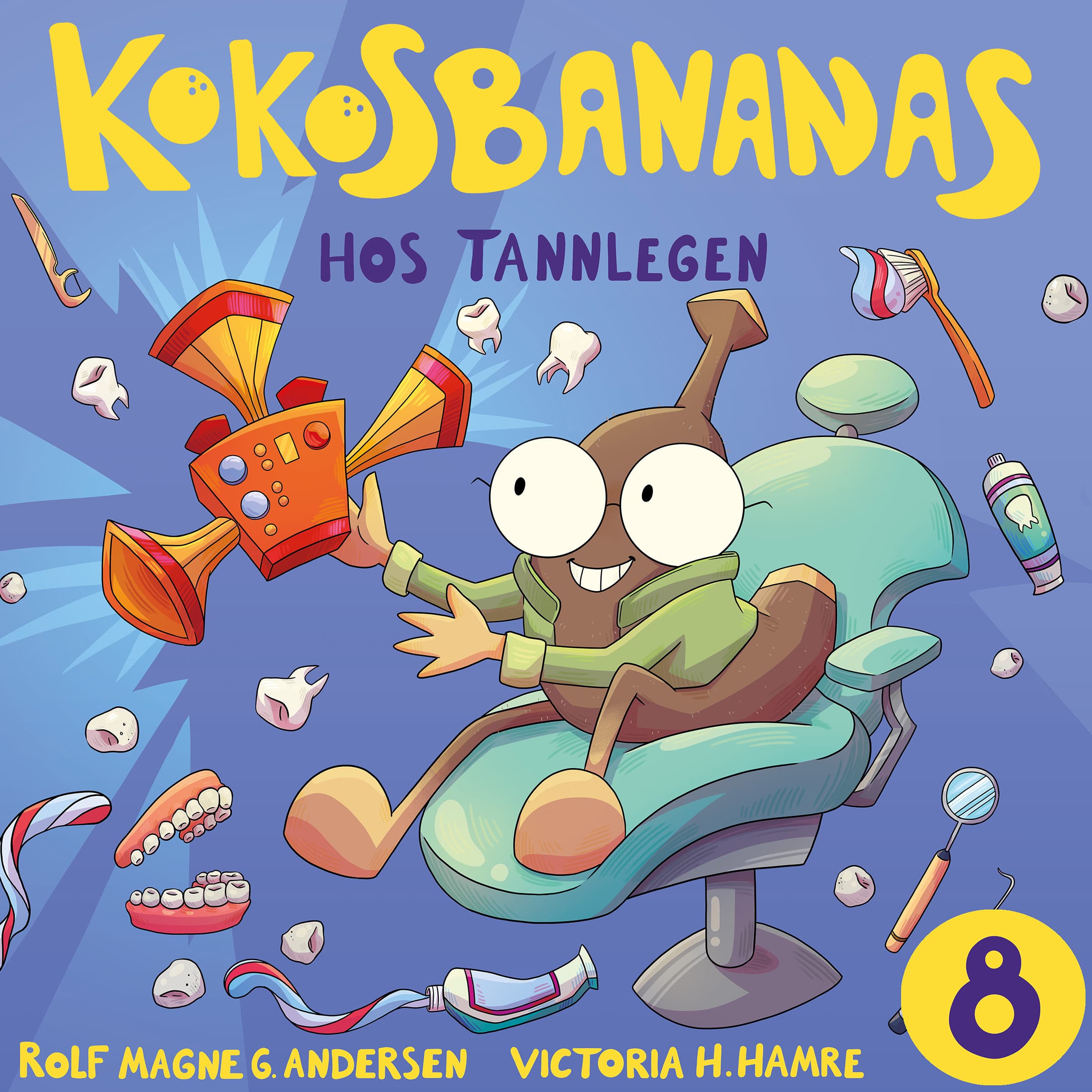 Omslag Kokosbananas hos tannlegen av Rolf Magne G. Andersen (Lydbok)