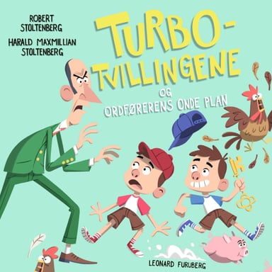 Omslag av "Turbotvillingene og ordførerens onde plan"