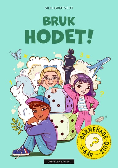 Omslag av "Barnehagequiz 2 - Bruk hodet!"