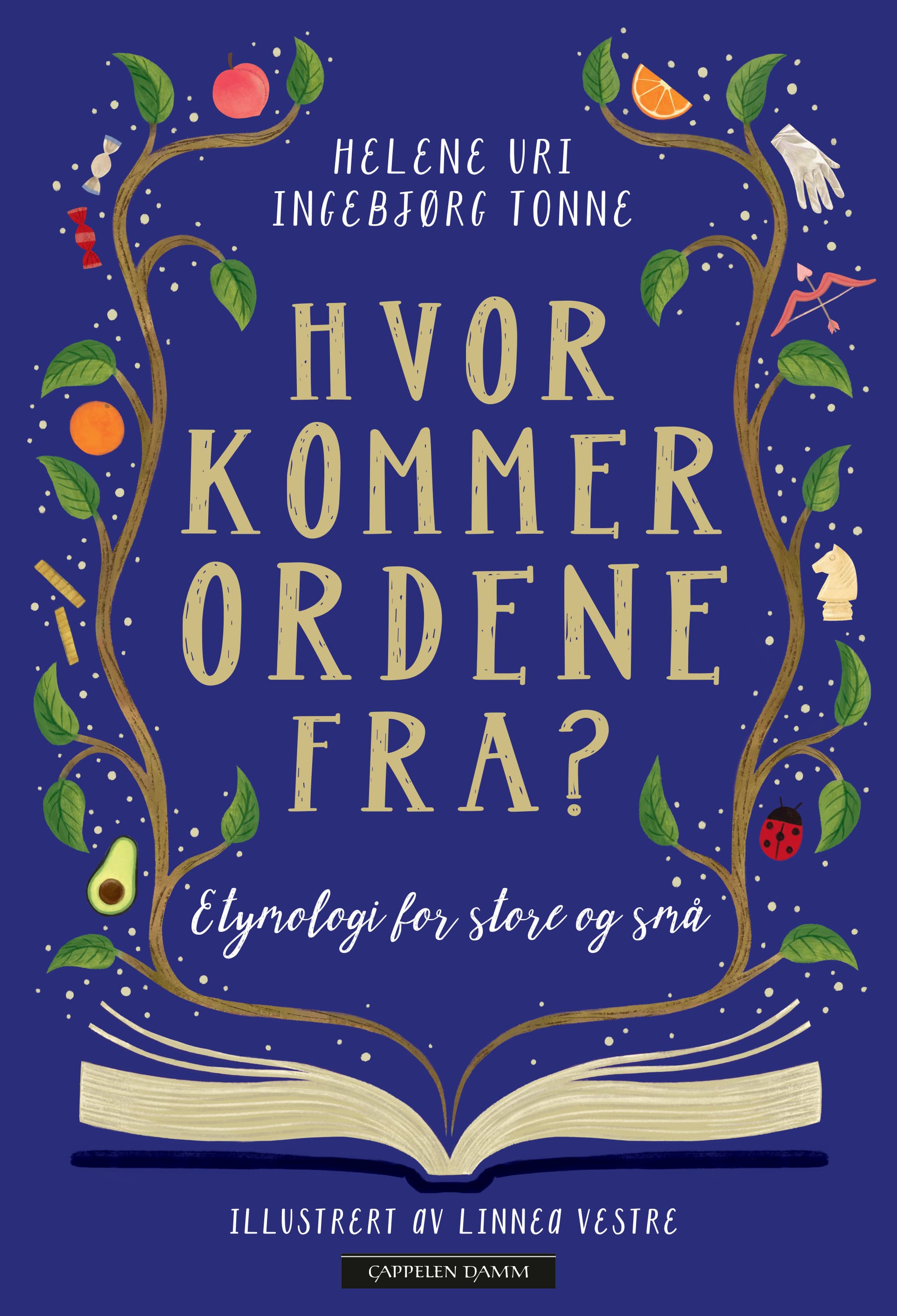 Omslag Hvor kommer ordene fra? av Ingebjørg Tonne og Helene Uri (Innbundet)