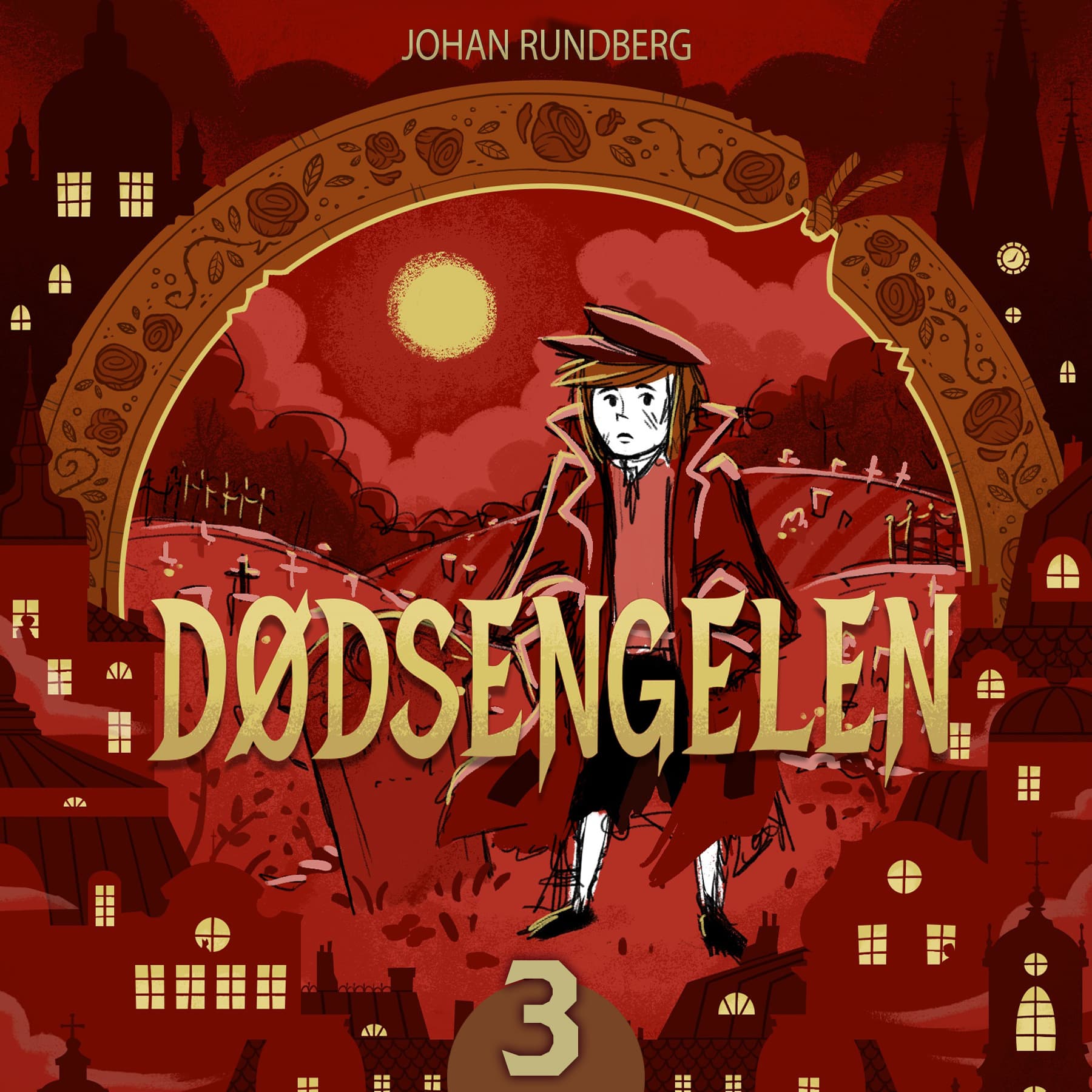 Omslag Dødsengelen av Johan Rundberg (Lydbok)