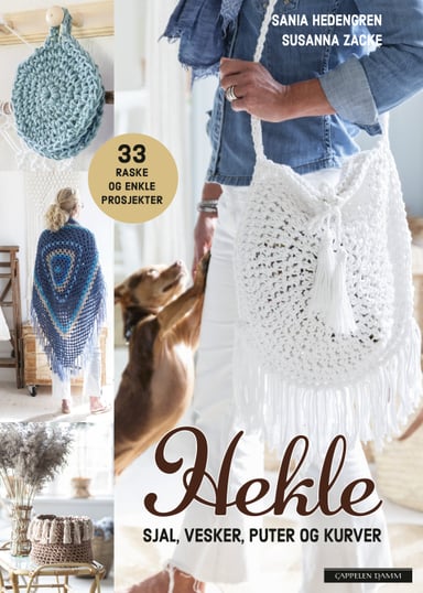 Omslag av "Hekle sjal, vesker, puter og kurver"