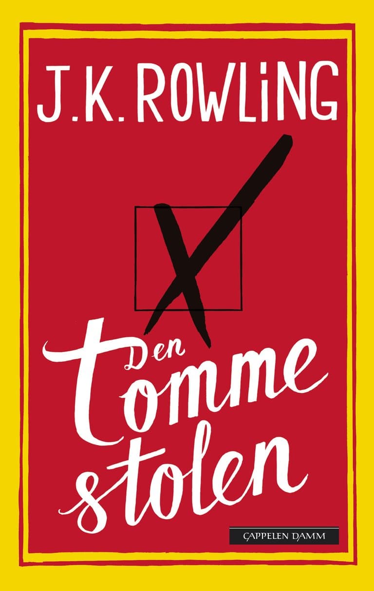 Omslag Den tomme stolen av J.K. Rowling (Innbundet)