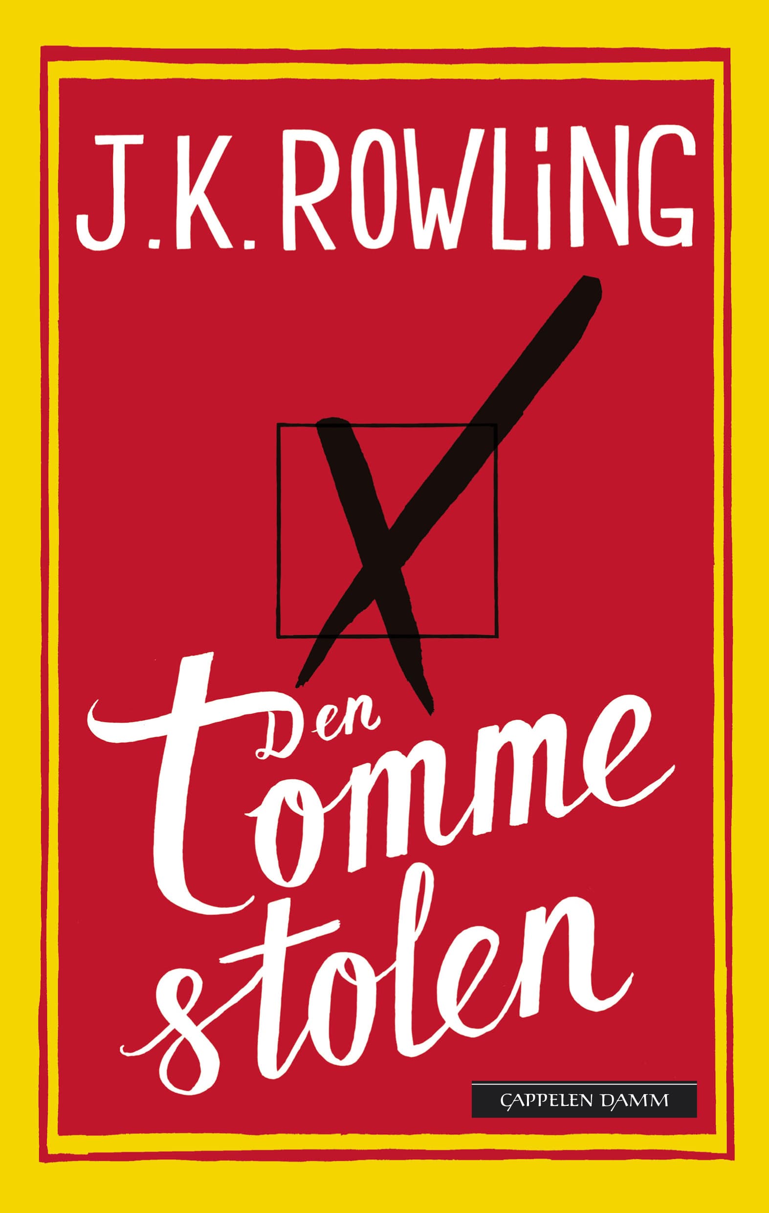 Omslag Den tomme stolen av J.K. Rowling (Innbundet)