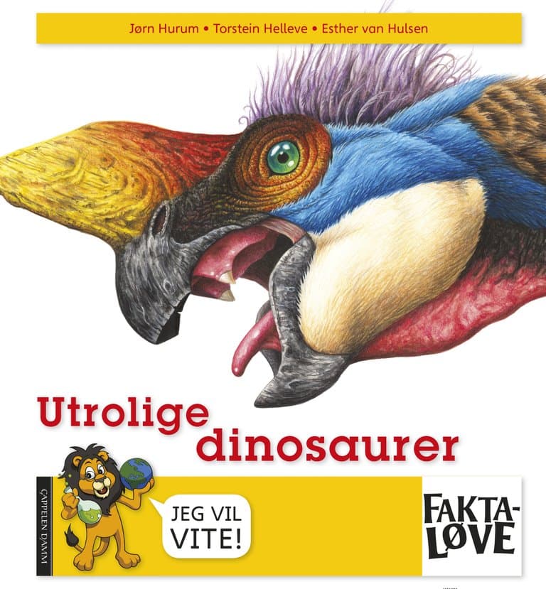 Omslag Utrolige dinosaurer av Jørn H. Hurum og Torstein Helleve (Innbundet)