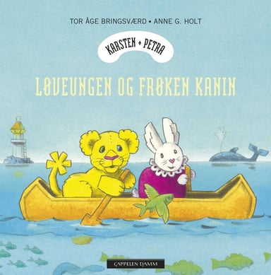 Omslag av "Løveungen og Frøken Kanin - pappbok"