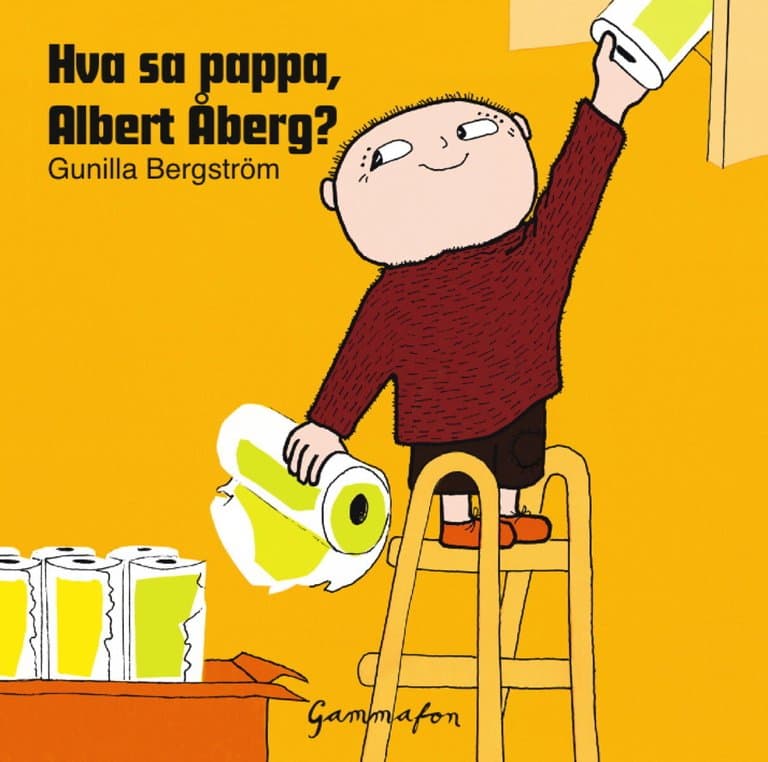 Omslag Hva sa pappa, Albert Åberg? av Gunilla Bergström (Lydbok)