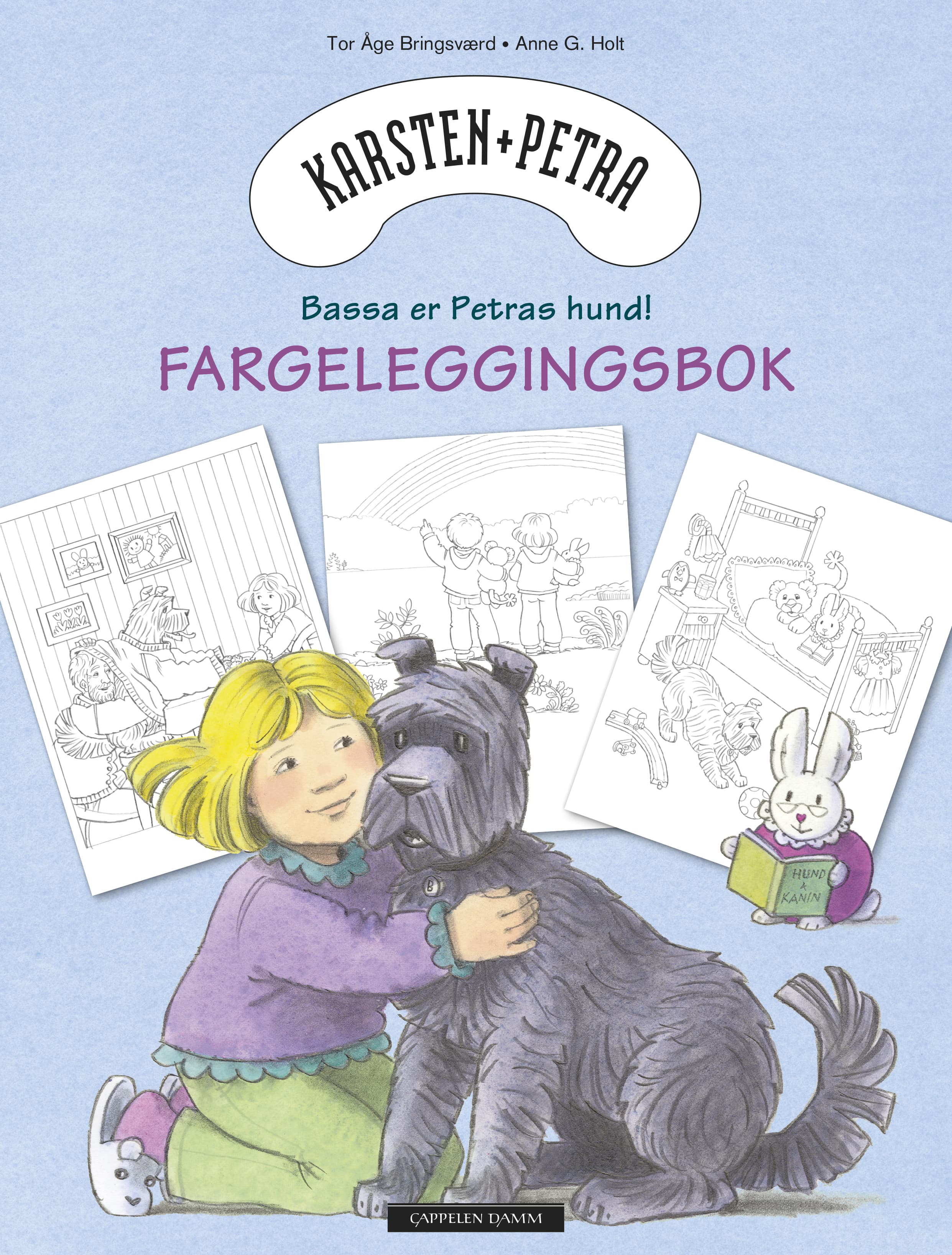 Omslag Karsten og Petra Fargeleggingsbok av Tor Åge Bringsværd (Heftet)