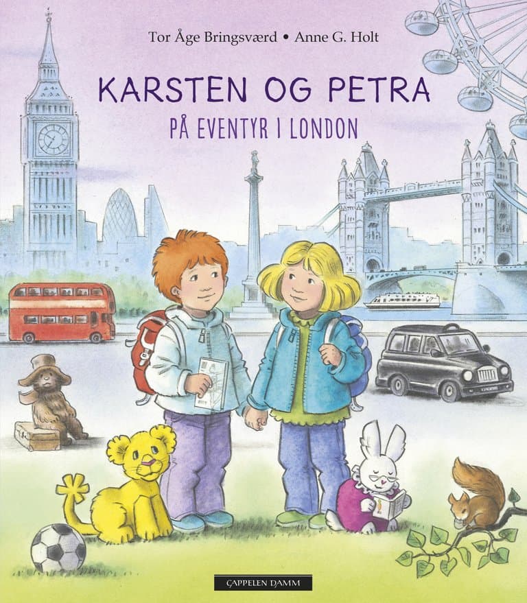 Omslag Karsten og Petra på eventyr i London av Tor Åge Bringsværd (Ebok)