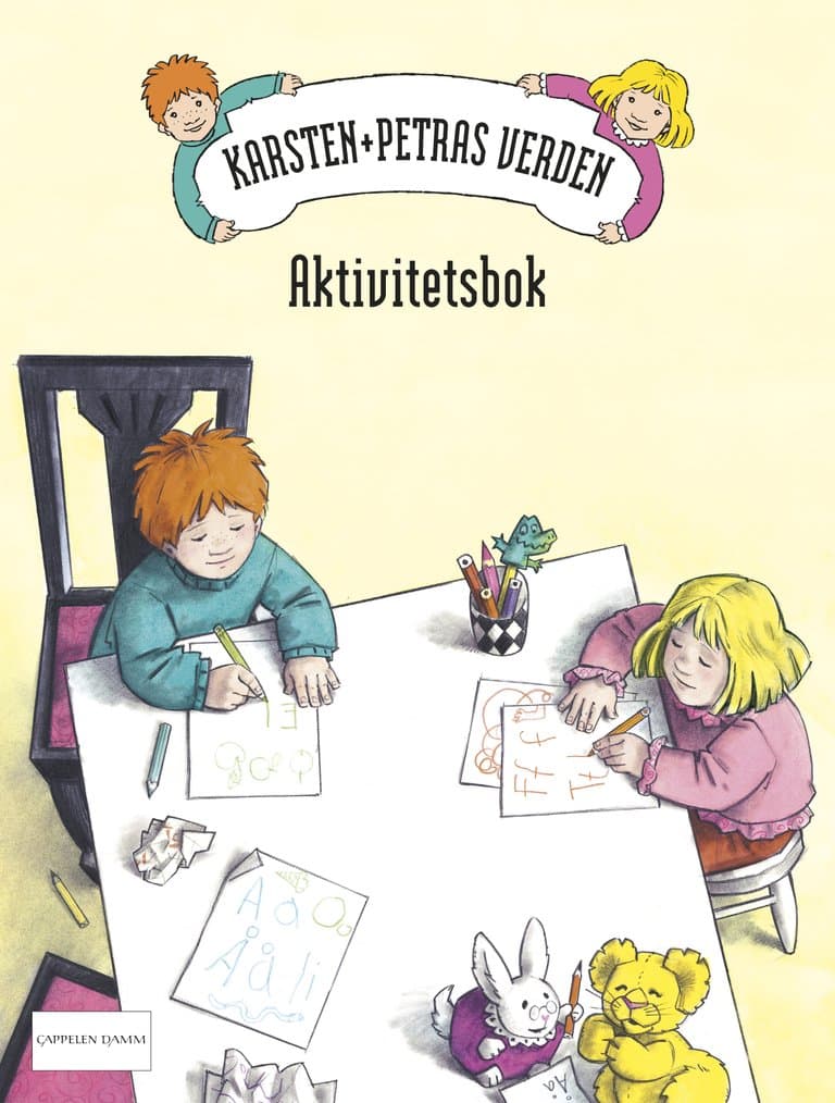 Omslag Karsten og Petra aktivitetsbok av Tor Åge Bringsværd (Heftet)