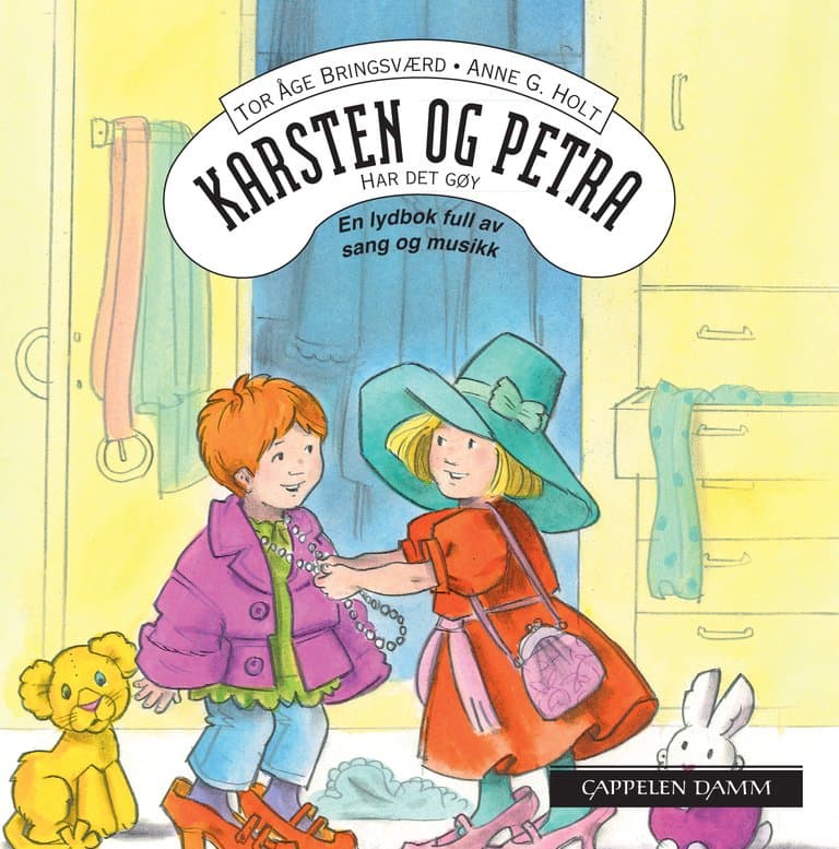 Omslag Karsten og Petra har det gøy av Tor Åge Bringsværd (Lydbok)