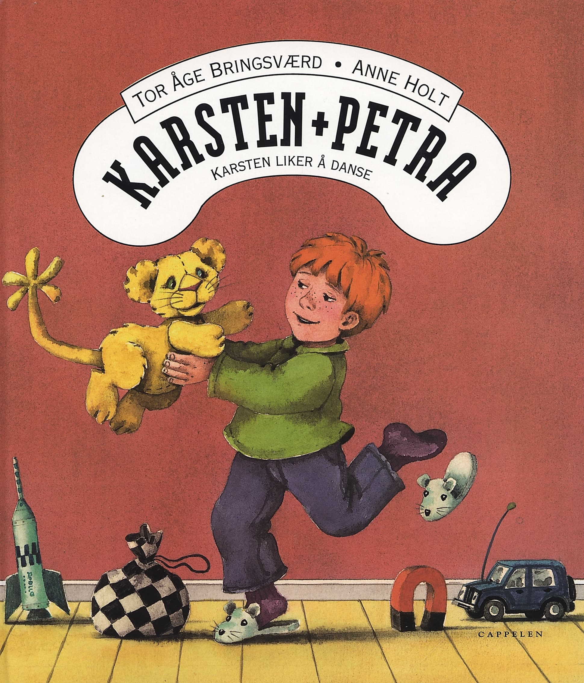 Omslag Karsten og Petra: Karsten liker å danse av Tor Åge Bringsværd (Innbundet)