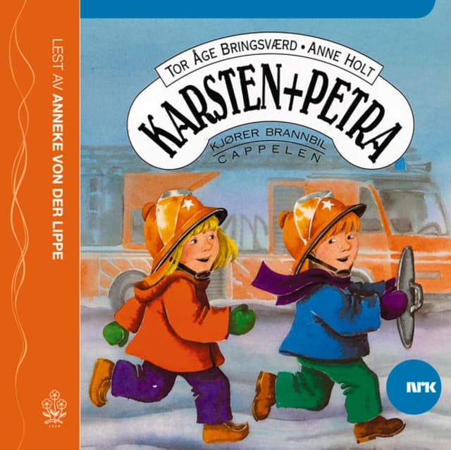 Omslag Karsten og Petra kjører brannbil av Tor Åge Bringsværd (CD)