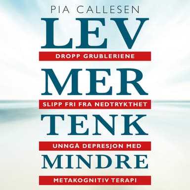 Lev mer tenk mindre. Dropp grubleriene - slipp fri fra nedtrykthet og depresjon med metakognitiv terapi