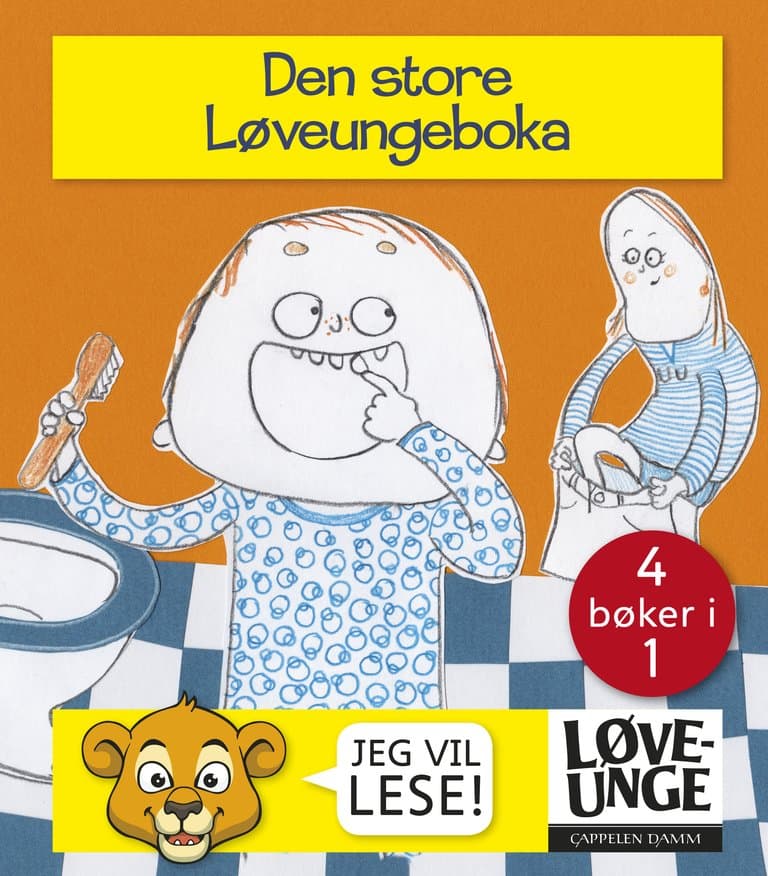 Omslag Den store løveungeboka av Nhu Diep, Siri Gjelsvik, Camilla Kuhn og Jan Chr. Næss (Innbundet)