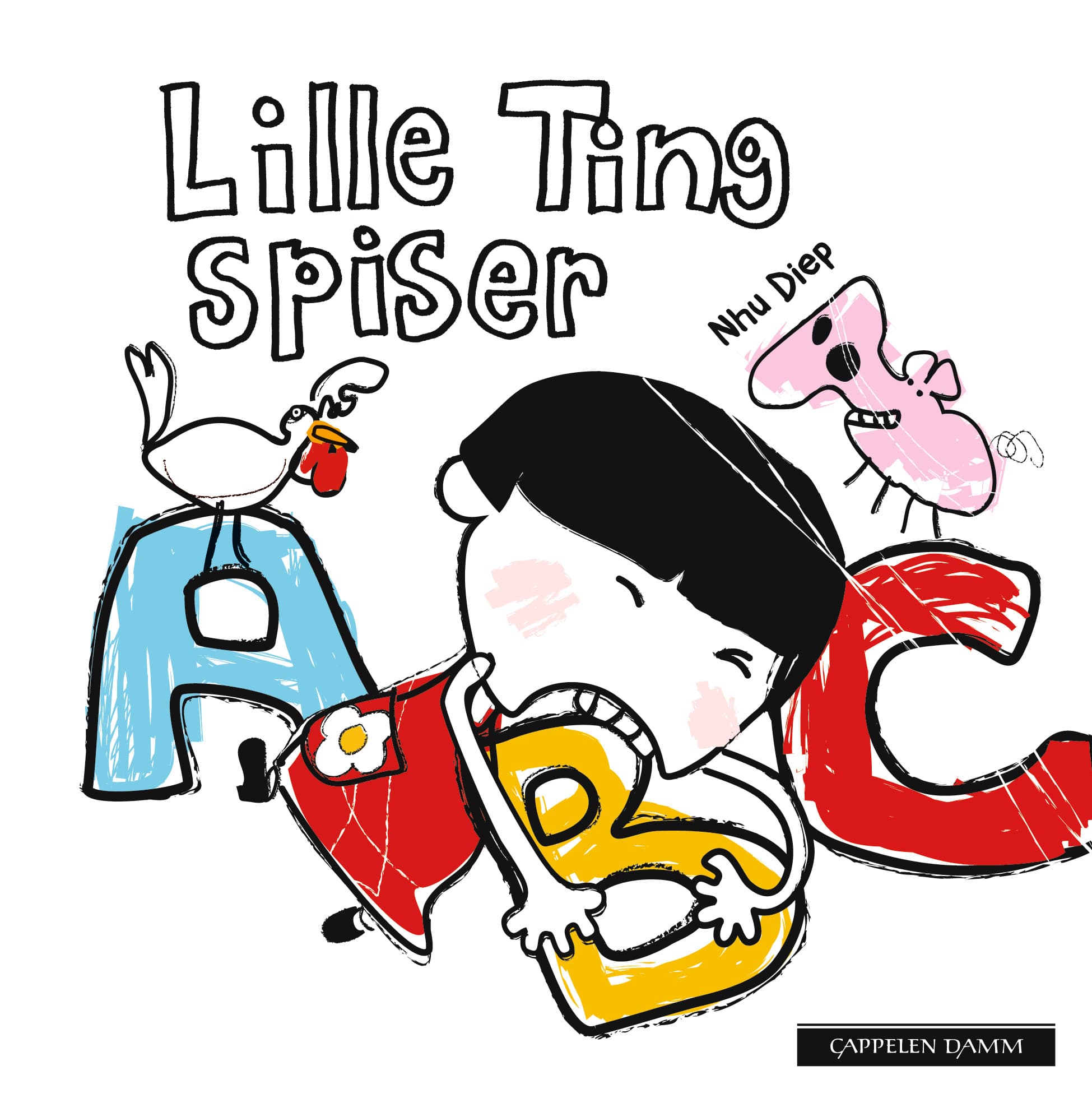 Omslag Lille Ting spiser ABC av Nhu Diep (Innbundet)