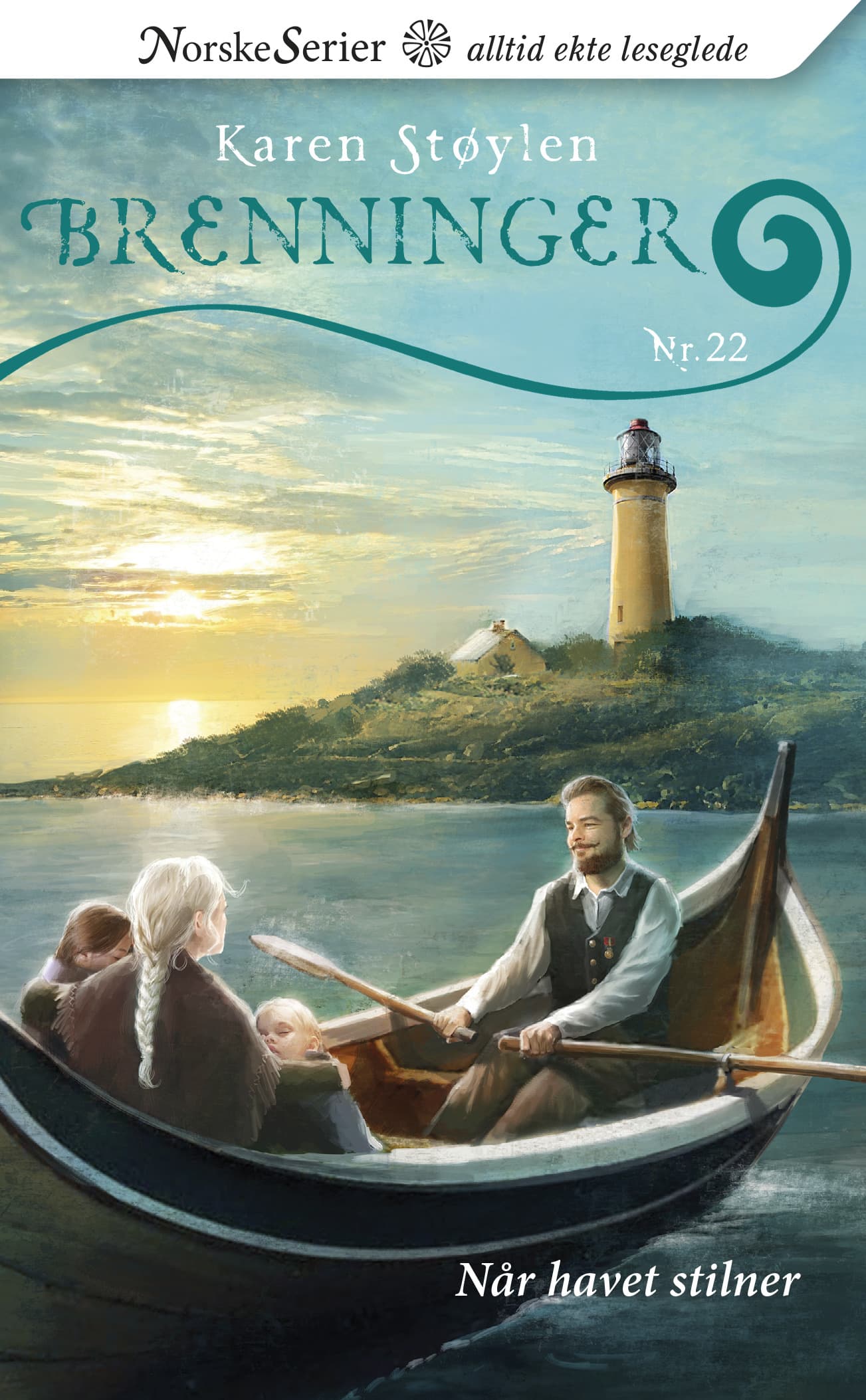 Omslag Når havet stilner av Karen Støylen (Ebok)