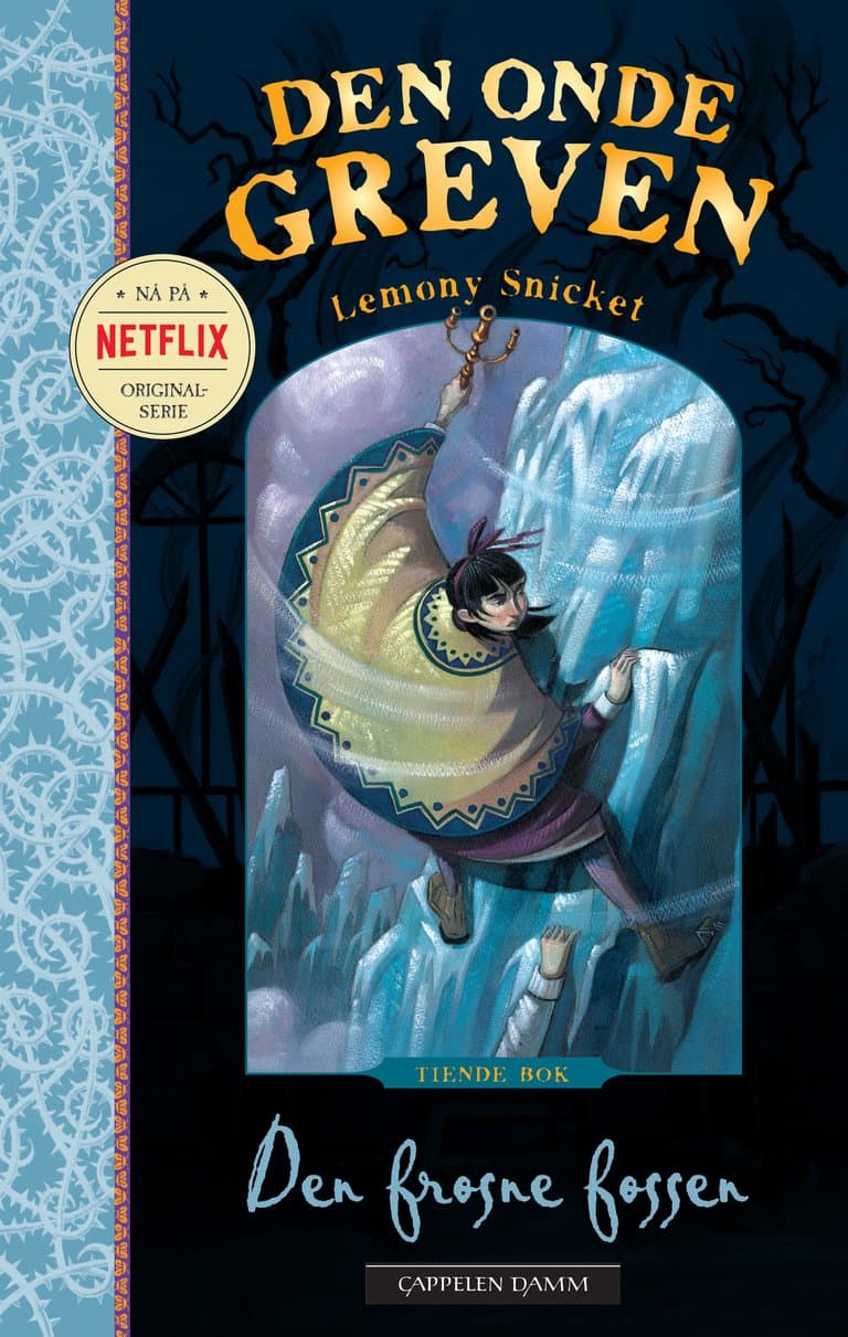 Omslag Den frosne fossen av Lemony Snicket (Heftet)