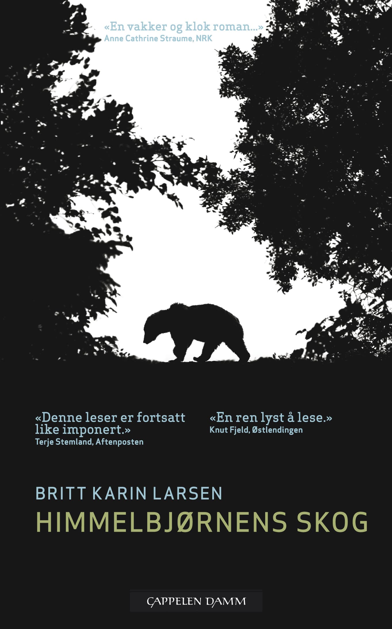 Omslag Himmelbjørnens skog av Britt Karin Larsen (Heftet)