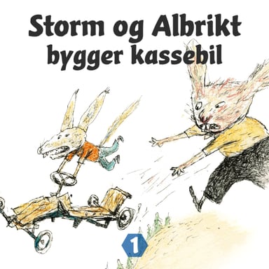 Omslag av "Storm og Albrikt bygger kassebil"