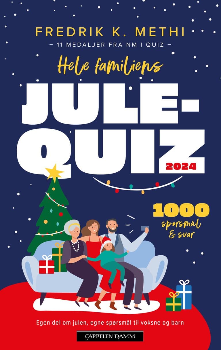 Omslag Hele familiens julequiz 2024 av Fredrik K. Methi (Heftet)