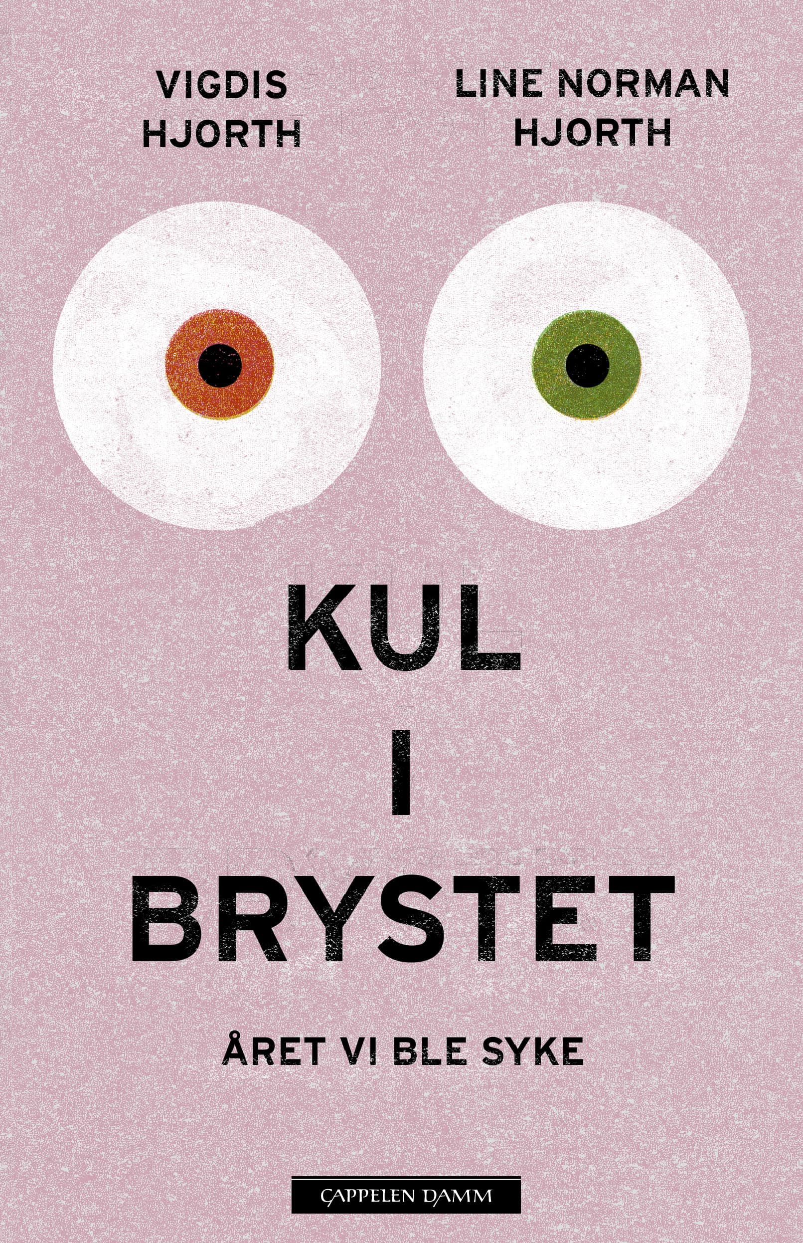 Omslag Kul i brystet. Året vi ble syke av Line Norman Hjorth og Vigdis Hjorth (Innbundet)
