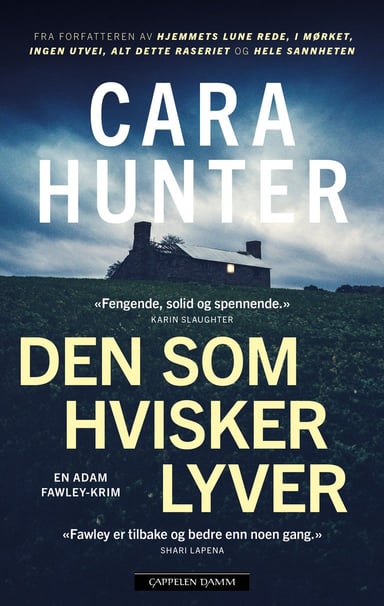 Omslag av "Den som hvisker lyver"