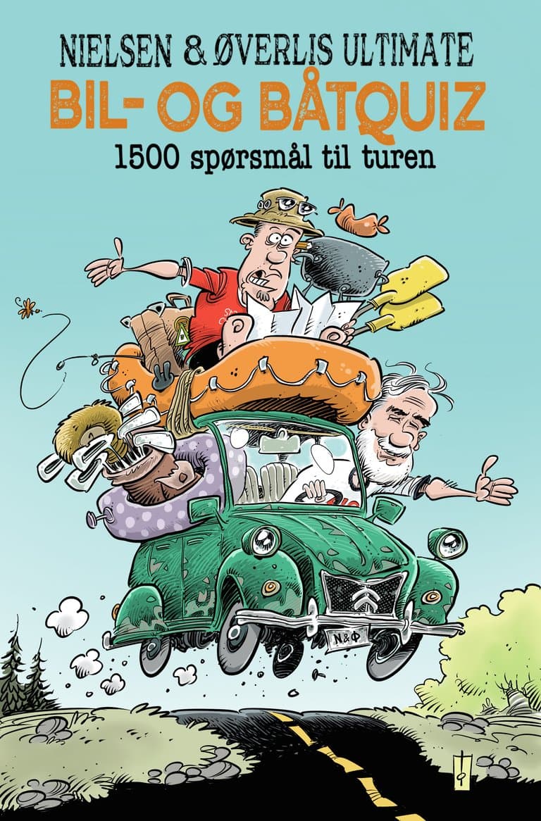 Omslag Nielsen og Øverlis ultimate bil- og båtquiz av Atle Nielsen og Frode Øverli (Ebok)