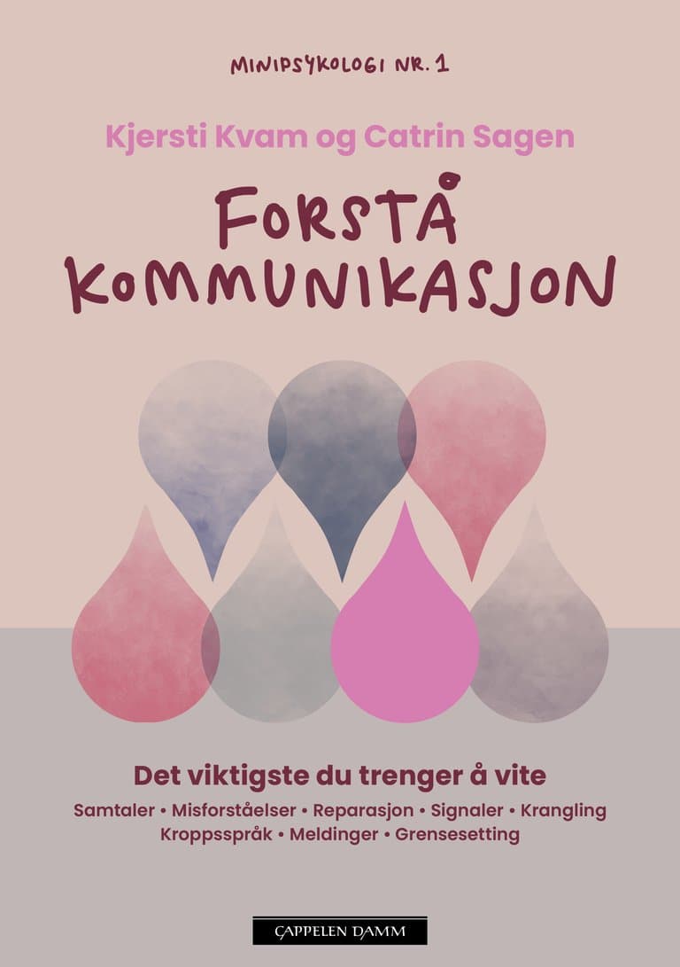 Omslag Minipsykologi: Forstå kommunikasjon av Kjersti Kvam og Catrin Sagen (Ebok)