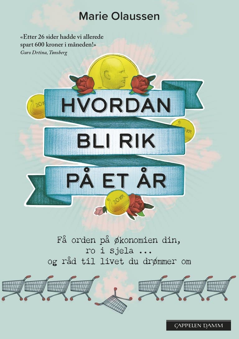 Omslag Hvordan bli rik på et år av Marie Olaussen (Ebok)