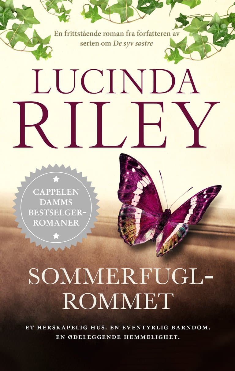 Omslag Sommerfuglrommet av Lucinda Riley (Heftet)