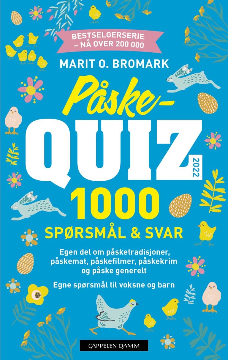 Omslag Påskequiz 2022 av Marit O. Bromark (Heftet)